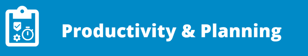 Internet Marketing Resources - Productivity & Planning